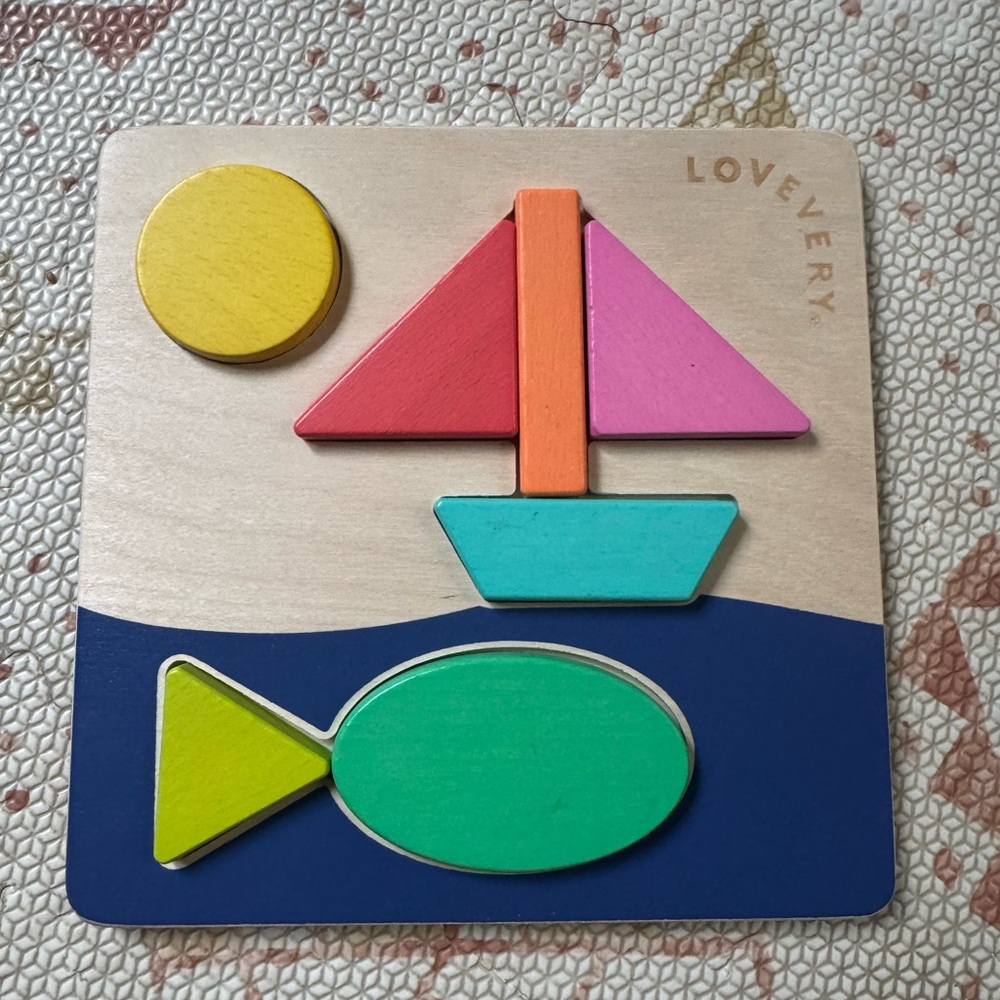 Lovevery Sunny Day Puzzle Double Sided Shape